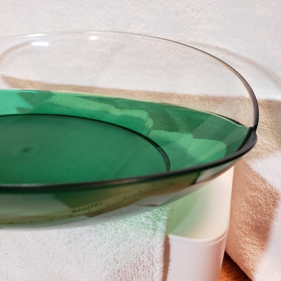 Vintage Tupperware Butterfly Platter Sheerly Elegant Green Acrylic 5375 - Picture 4 of 12